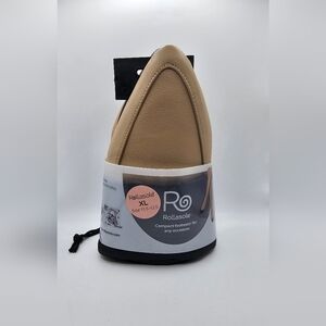 New Unused Size XL Beige And Gold Rollasole Flats Shoes CUTE Fashionable Compact